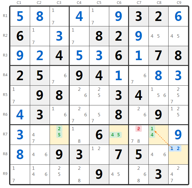 WXYZ-Wing Ví dụ 2